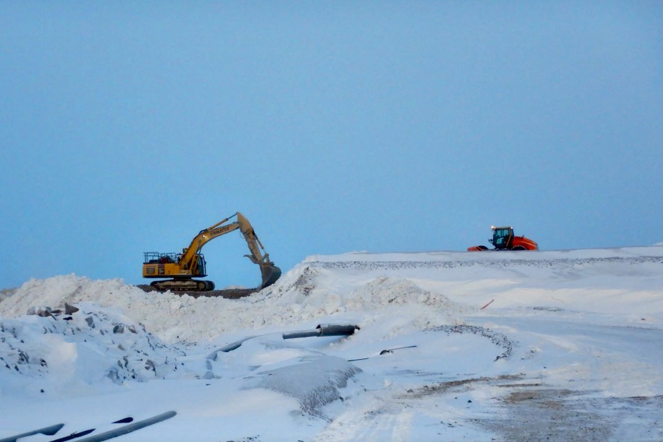Heavy equipment at the Gahcho Kué mine is seen in a December 2023 NWT government inspector's photo.